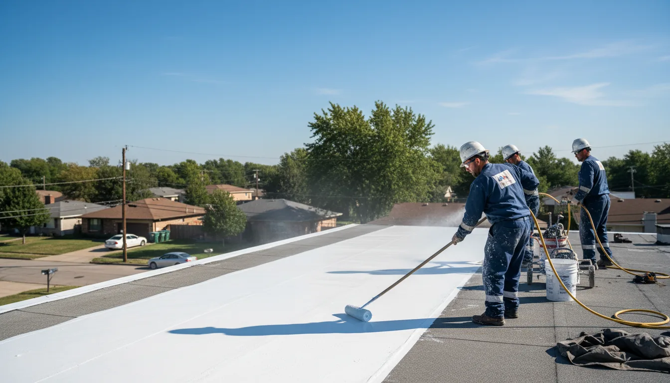 Commercial roof coating in Evans City, PA near me